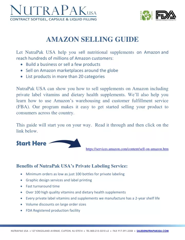 amazon selling guide