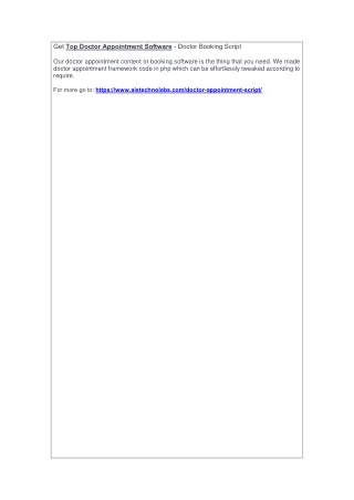 get top doctor appointment software doctor