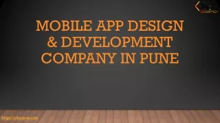 mobile app design development company in pune