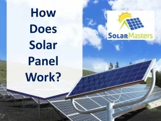 how does solar panel work