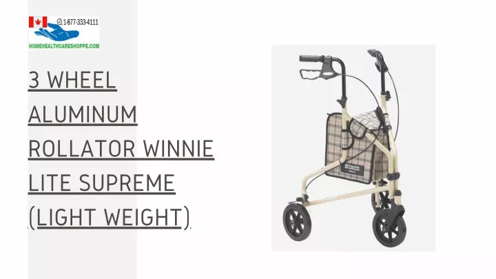 3 wheel aluminum rollator winnie lite supreme