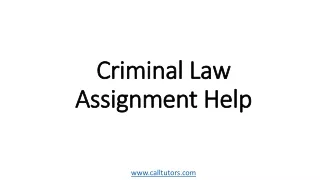 criminal law assignment help