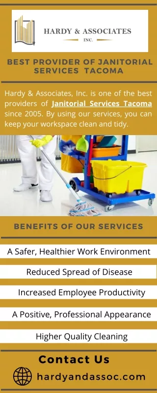 Hardy & Associates  - Best Provider of Janitorial Services Tacoma