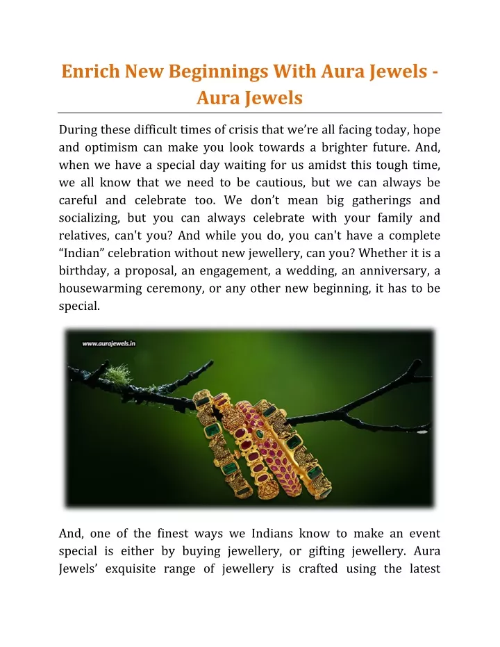 enrich new beginnings with aura jewels aura jewels