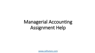 managerial accounting assignment help