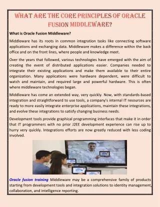 what is oracle fusion middleware