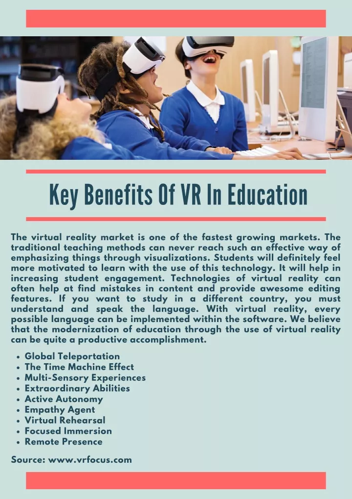 key benefits of vr in education