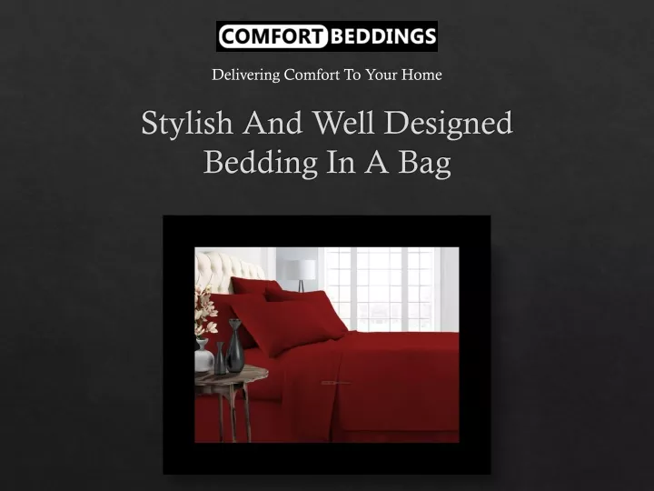 stylish and well designed bedding in a bag