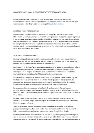 cu les son las 7 cosas que necesitas saber sobre