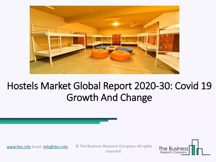 hostels market global report 2020 30 covid 19 growth and change