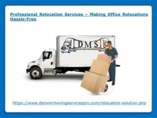 Professional Relocation Services
