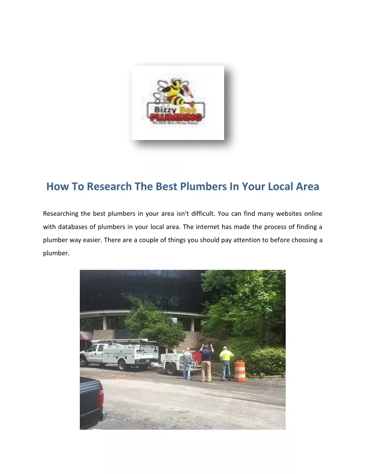 how to research the best plumbers in your local