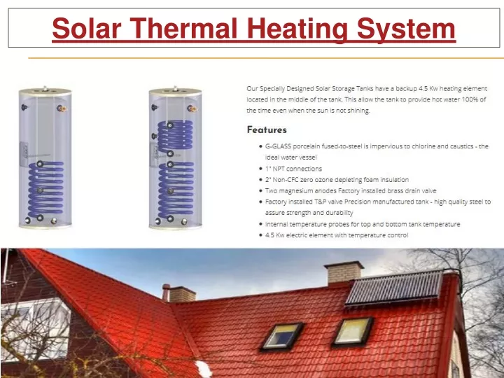 solar thermal heating system