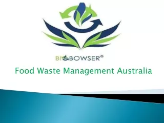 Food Waste Management Australia