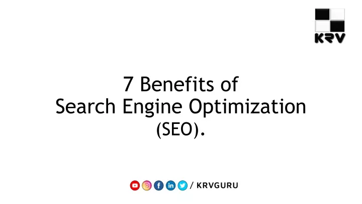 7 benefits of search engine optimization seo