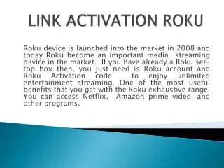 Roku.com/link | Link Activation Roku