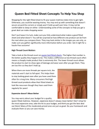 queen bed fitted sheet concepts to help you shop
