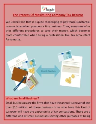 the process of maximizing company tax returns