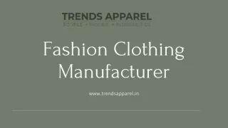 Best Formal Pants Manufacturer in India - Trends Apparel