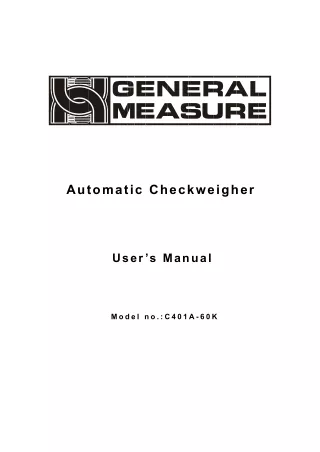 automatic checkweigher