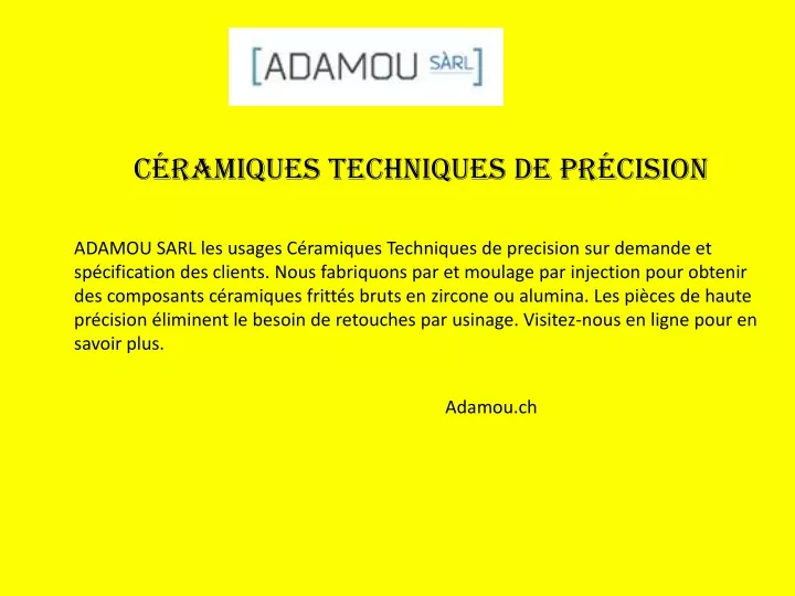 c ramiques techniques de pr cision