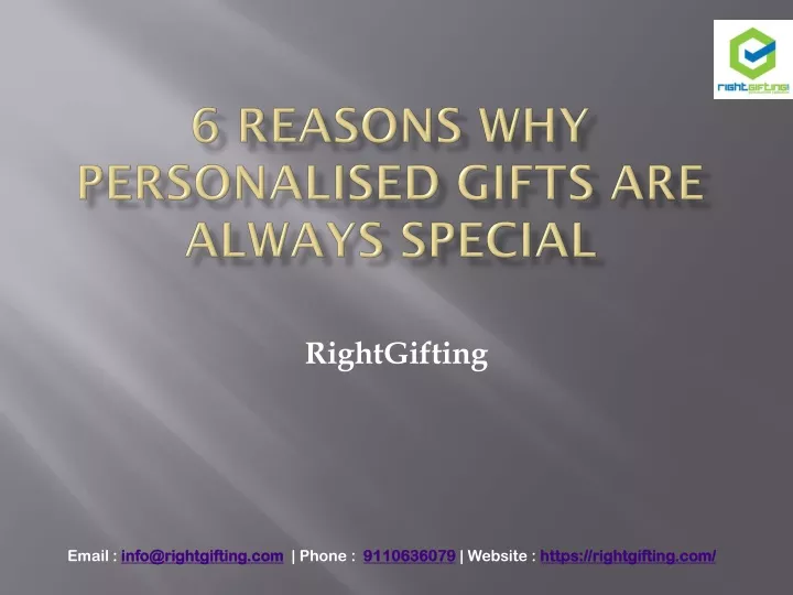 6 reasons why personalised gifts are always special