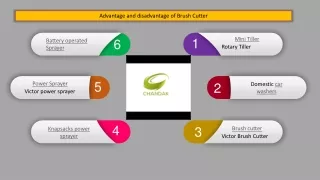 advantage and disadvantage of brush cutter