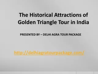 the historical attractions of golden triangle