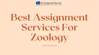 best assignment services for zoology