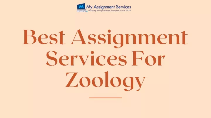 best assignment services for zoology