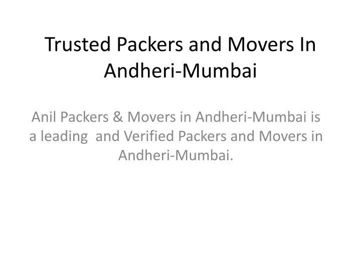 trusted packers and movers in andheri mumbai