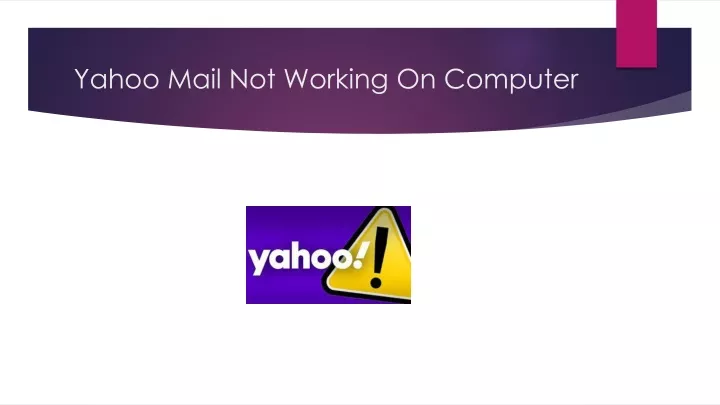 yahoo mail not working on computer
