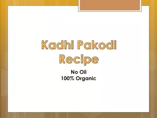 Recipe of Kadhi Pakoda