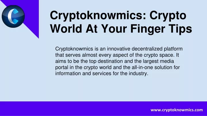 cryptoknowmics crypto world at your finger tips