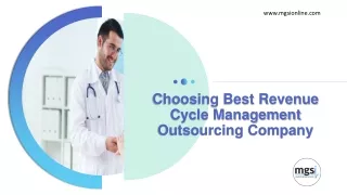 choosing best revenue cycle management outsourcing company