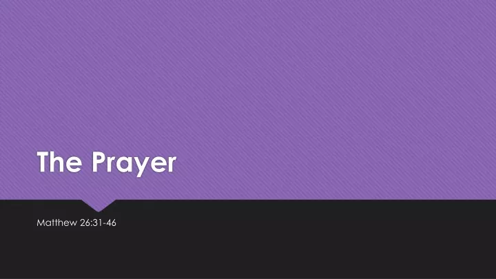 the prayer