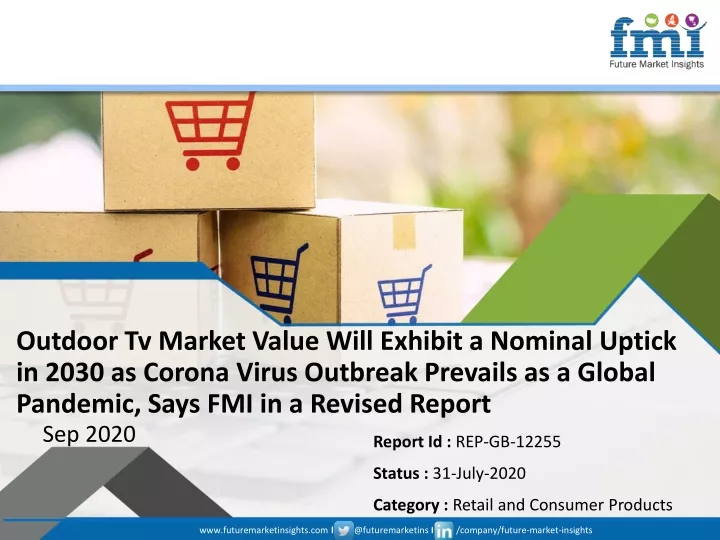 outdoor tv market value will exhibit a nominal