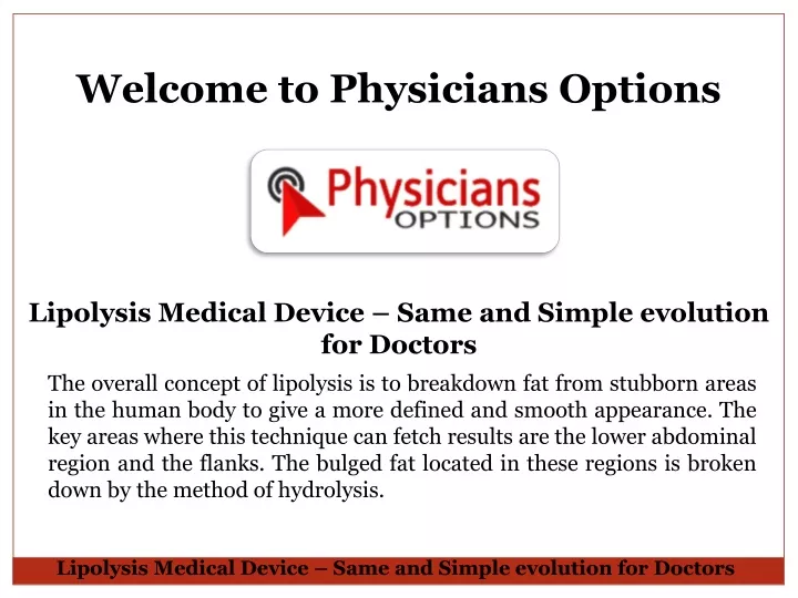 welcome to physicians options