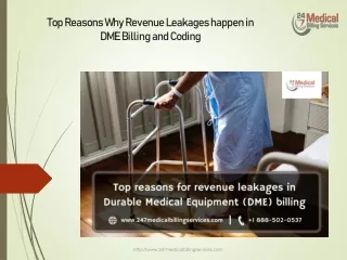 Top Reasons Why Revenue Leakages happen in DME Billing and Coding