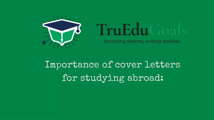 importance of cover letters for studying abroad
