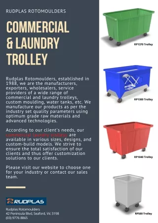 Commercial and Laundry Trolley – Rudplas Rotomoulders