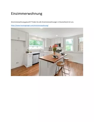 einzimmerwohnung