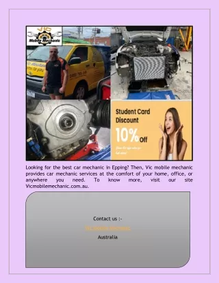 looking for the best car mechanic in epping then