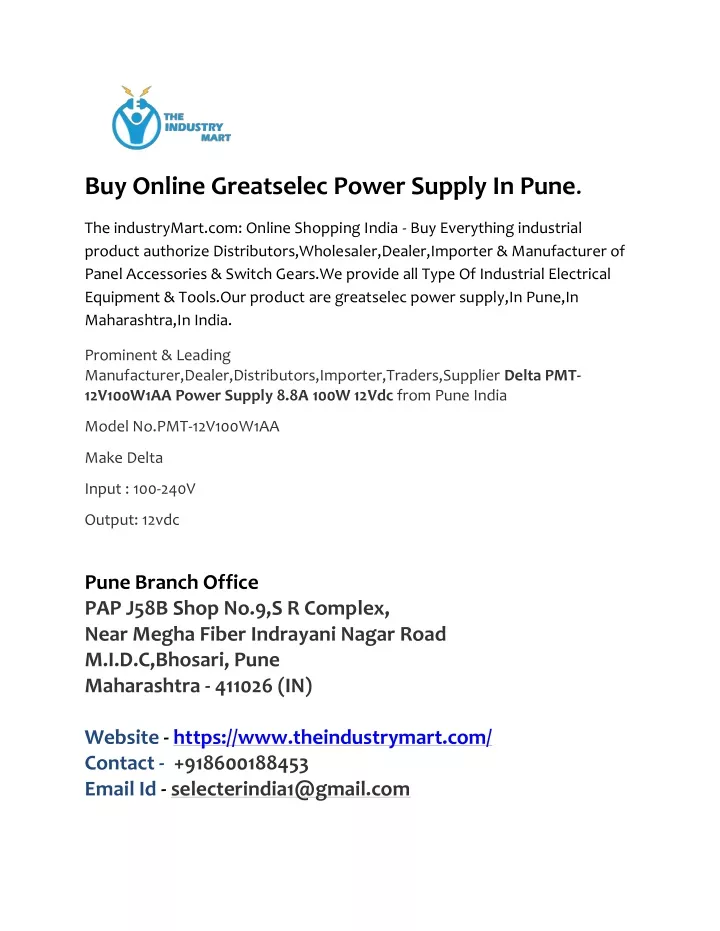 buy online greatselec power supply in pune