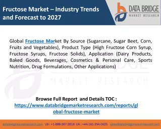 fructose market industry trends and forecast