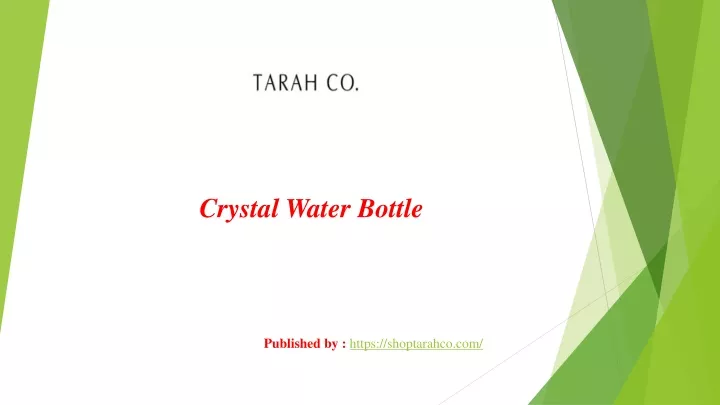 crystal water bottle