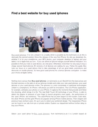 find a best website for buy used iphones