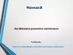 preventive maintenance - slide 1