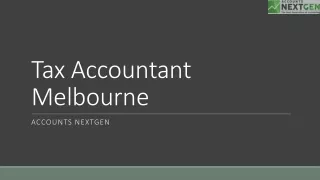 Tax Accountant Melbourne