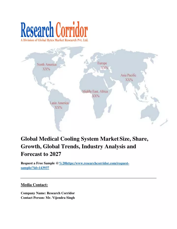 global medical cooling system market size share